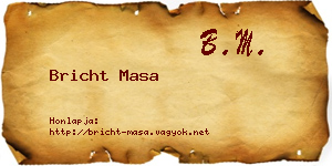 Bricht Masa névjegykártya